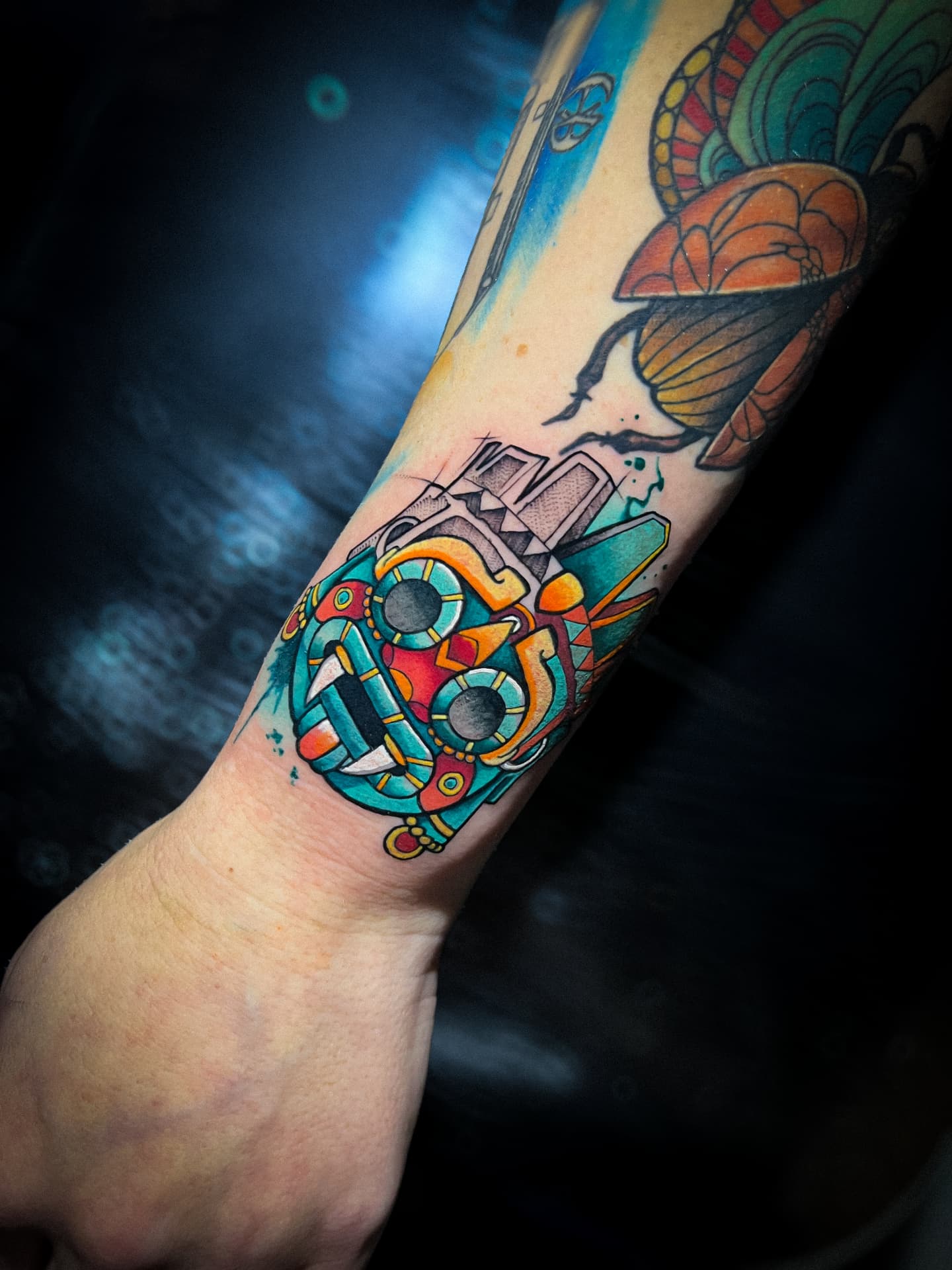 Tatuagem new school colorida por Braian